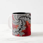 La beauté des Mandelbrots Deux Tone Mug (Devant gauche)