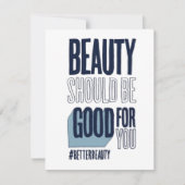 La Beauté Devrait Être Bonne Pour Vous Carte de re (Devant)