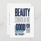 La Beauté Devrait Être Bonne Pour Vous Carte de re (Devant / Derrière)