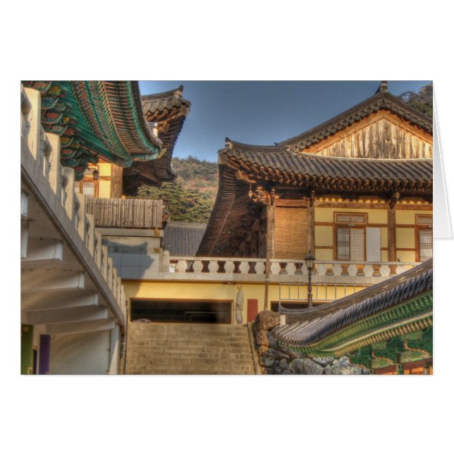 La beauté d'un temple bouddhiste (Devant horizontal)