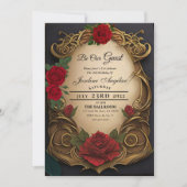 La beauté et la bête douce 16 Invitations (Devant)