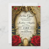 La beauté et la bête douce 16 Invitations (Devant)
