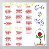 La beauté et le tableau des sièges de la bête (Devant)