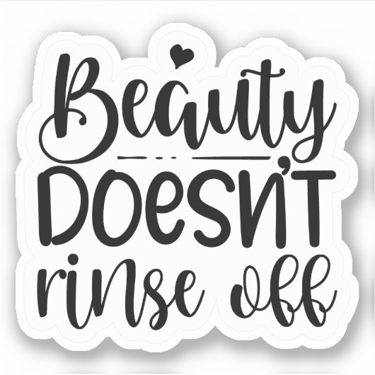 La beauté ne se détache pas de Sticker (Devant)