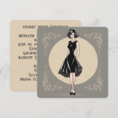 La beauté noire dans une carte : Sophistication sa (Devant / Derrière)