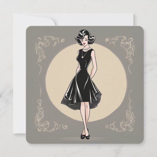 La beauté noire dans une carte : Sophistication sa (Devant)