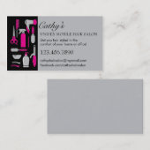 La beauté usine le carte de visite mobile de salon (Devant / Derrière)