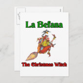 La Befana de kerstheks... Feestdagenkaart (Voorkant / Achterkant)