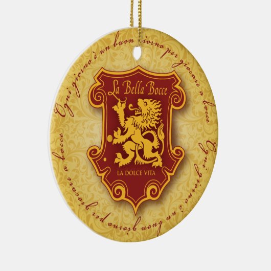 la Bella Bocce-versiering Keramisch Ornament (Rechts)