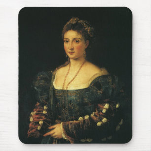 La Bella, Hertogin van Urbino door Titian Muismat