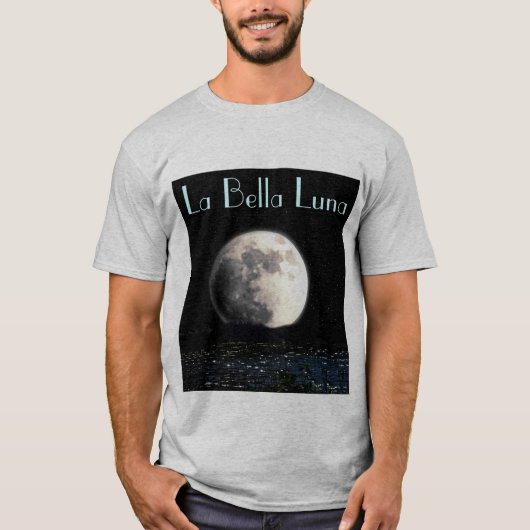 La Bella Luna mannen shirt (Voorkant)