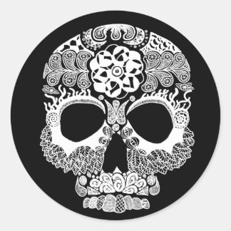 La Bella Muerte Donker Ronde Sticker