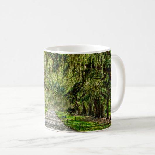 La Belle Avenue De Chênes Café Mug (Devant droit)