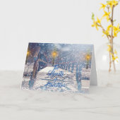 La belle carte de voeux de Noël (Fleur jaune)