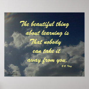 LA BELLE CHOSE SUR L'APPRENTISSAGE B.B.KING POSTER