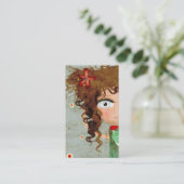 La belle dame des cheveux Carte de visite (Debout devant)