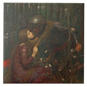 La Belle Dame Sans Merci, 1893 (olie op doek) Tegeltje