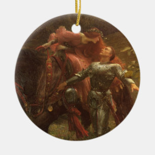 La Belle Dame sans Merci door Frank Dicksee Voorst Keramisch Ornament