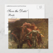 La Belle Dame sans Merci van Frank Dicksee Wedding Aankondigingskaart (Voorkant / Achterkant)