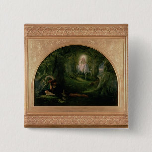 La Belle Dame Sans Merci Vierkante Button 5,1 Cm