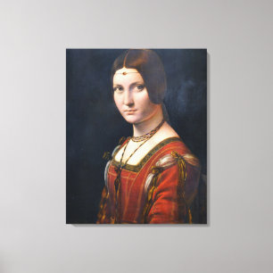 La Belle Ferronniere   Canvas Afdruk