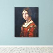 La Belle Ferronniere Canvas Afdruk (Insitu (Houten vloer))