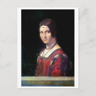 La Belle Ferronniere, Leonardo da Vinci Briefkaart
