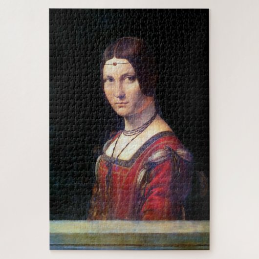 La Belle Ferronniere, Leonardo da Vinci Legpuzzel (Verticaal)