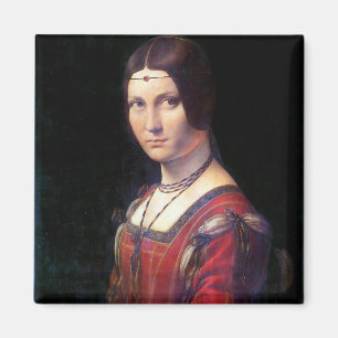 La Belle Ferronniere, Leonardo da Vinci Magneet