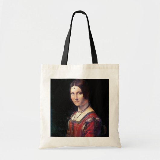 La Belle Ferronniere, Leonardo da Vinci Tote Bag (Voorkant)