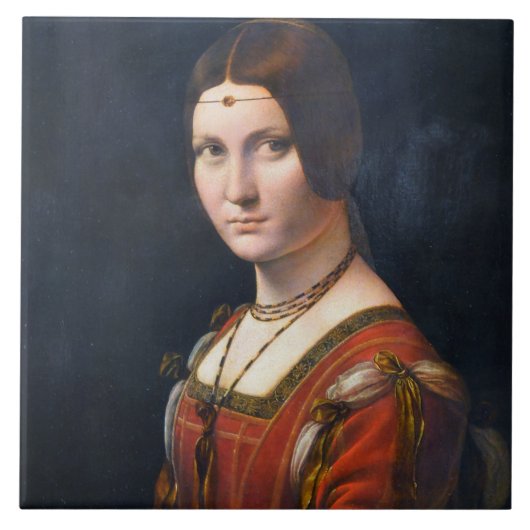 La Belle Ferronniere Tegeltje (Voorkant)