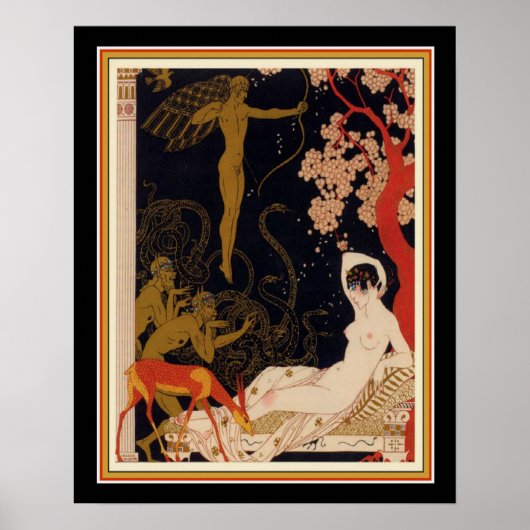 " La Belle Helene" 1922 Art Déco 16 x 20 (Devant)