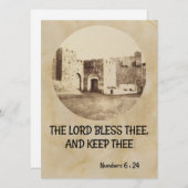 La Bénédiction sacerdotale sur une carte de Jérusa (Devant / Derrière)