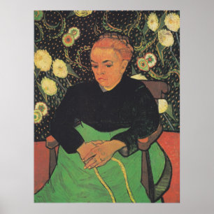 La Berceuse (Augustine Roulin) van Vincent Van Gog Poster