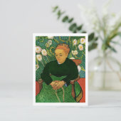 La Berceuse (Augustine Roulin), Vincent van Gogh Briefkaart (Staand voorkant)