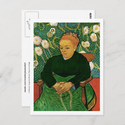 La Berceuse (Augustine Roulin), Vincent van Gogh Briefkaart (Voorkant / Achterkant)