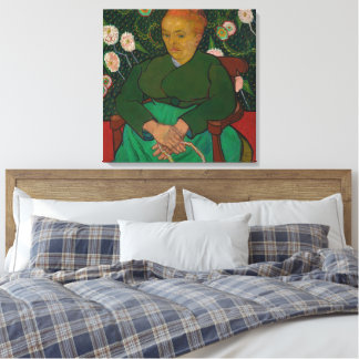 La Berceuse (Vrouw die een wieg wiegt - Augustine- Canvas Afdruk