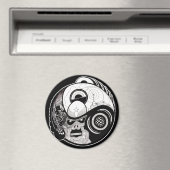 "La bête dans" Mandala Magnet (In Situ (Lave-vaisselle))