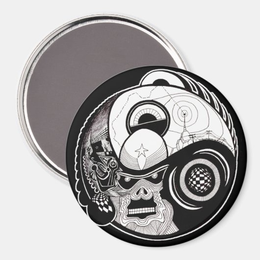 "La bête dans" Mandala Magnet (Recto/Verso)