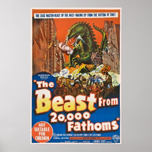 La Bête de 20.000 Poster de Fathoms (Devant)