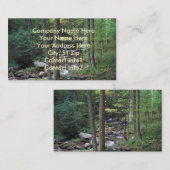 La BG cartes de visite de courant de nature (Devant / Derrière)