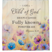 La Bible Bohème Verse Douche Florale Rideau (Devant)