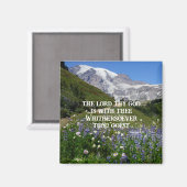 La Bible chrétienne Verse Magnet Mountain Design (Recto/Verso)