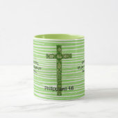 La Bible contre la foi Coupe Mug en vert (Centre)