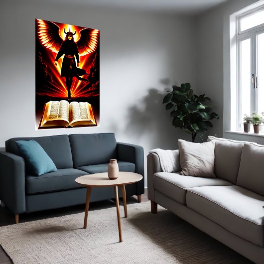 La Bible démoniaque | AI Art Poster
