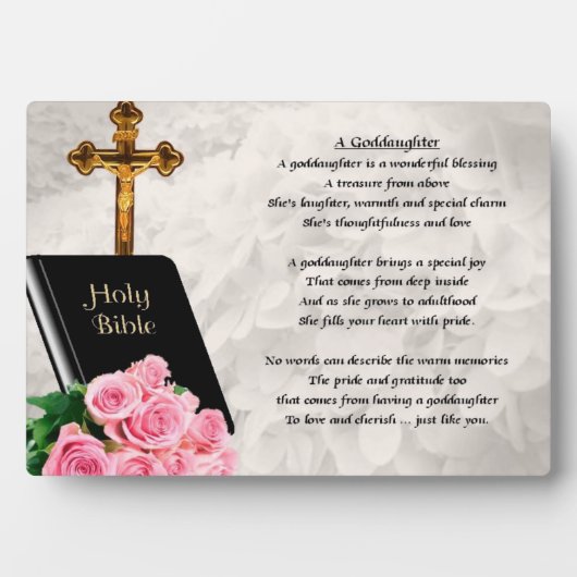 La Bible et le Rose Godgirl Plaque (Devant)
