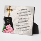 La Bible et le Rose Godgirl Plaque (Côté)