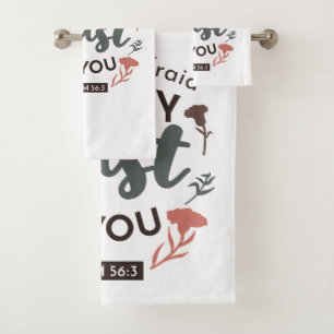 La Bible Florale Verse Art 'Je mets ma confiance e