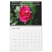 La bible rose exprime le calendrier en vers 2016 (Mar 2027)