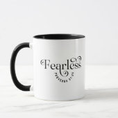 La Bible sans peur Verse Christian Coffee Mug (Gauche)